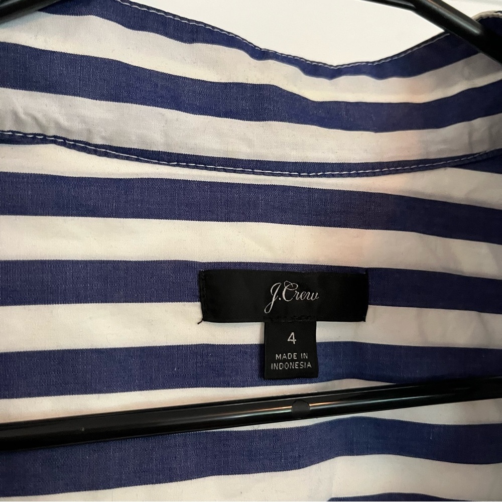 J. Crew Band-collar Popover Tunic in Bold Stripe - Picture 3 of 6